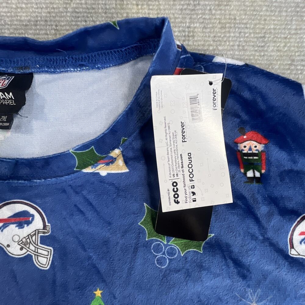 NWT Buffalo Bills NFL Christmas Long Sleeve Shirt Men’s L Holiday Team Apparel - Picture 4 of 12